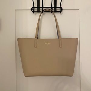 Kate Spade beige all day large tote bag